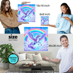 Load image into Gallery viewer, Alicorn Rainbow Canvas Wall Art
