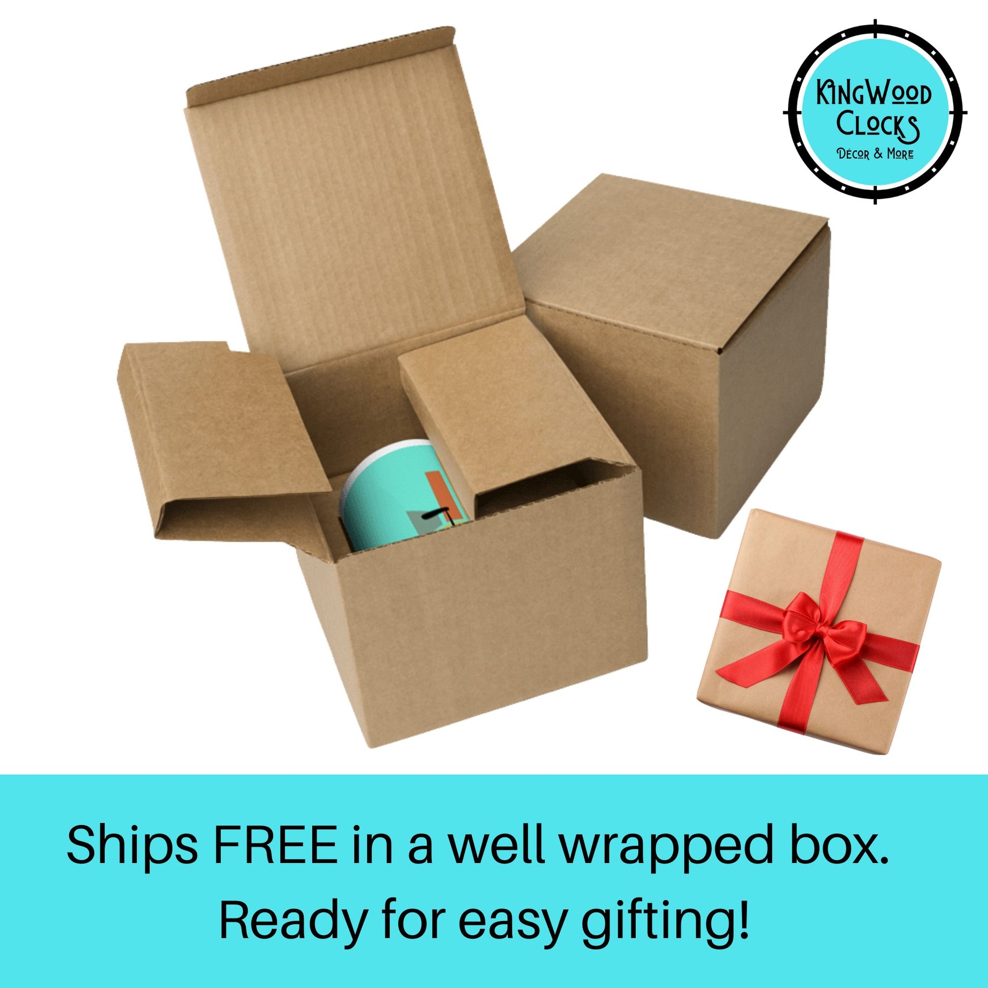 Custom Mid Century Modern Coffee Mug in ready to gift box