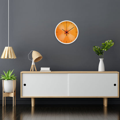 Orange Gradient Ombre Wall Clock