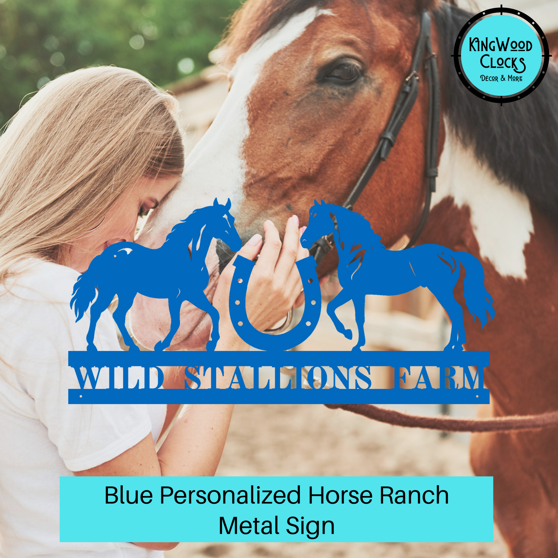 Personalized Horse Ranch Metal Sign