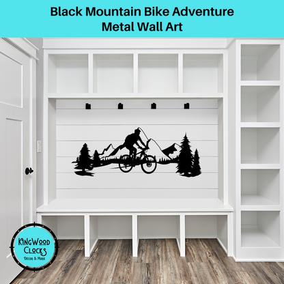 Mountain Bike Adventure Metal Wall Art