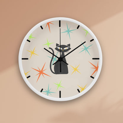 Mid Century Modern Kit Cat Wall Clock