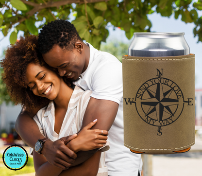 Personalized Compass Rose Can Cooler