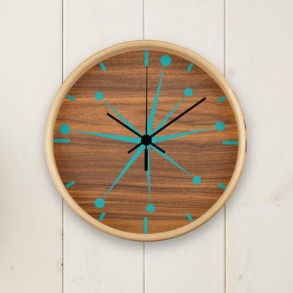 Mid Century Modern Asterisk Wall Clock