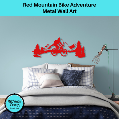 Mountain Bike Adventure Metal Wall Art