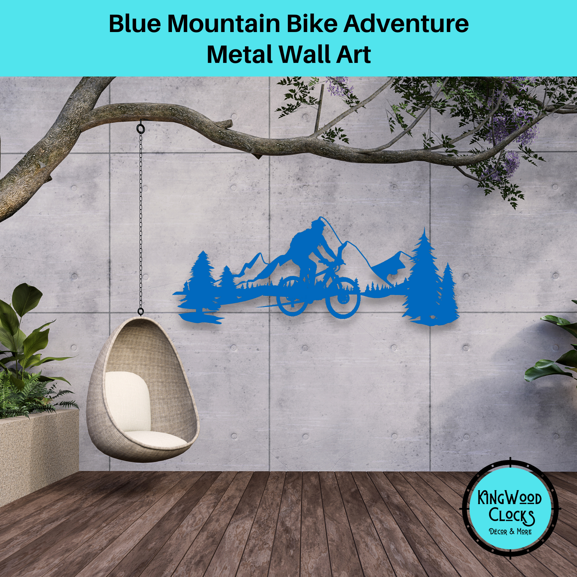 Mountain Bike Adventure Metal Wall Art