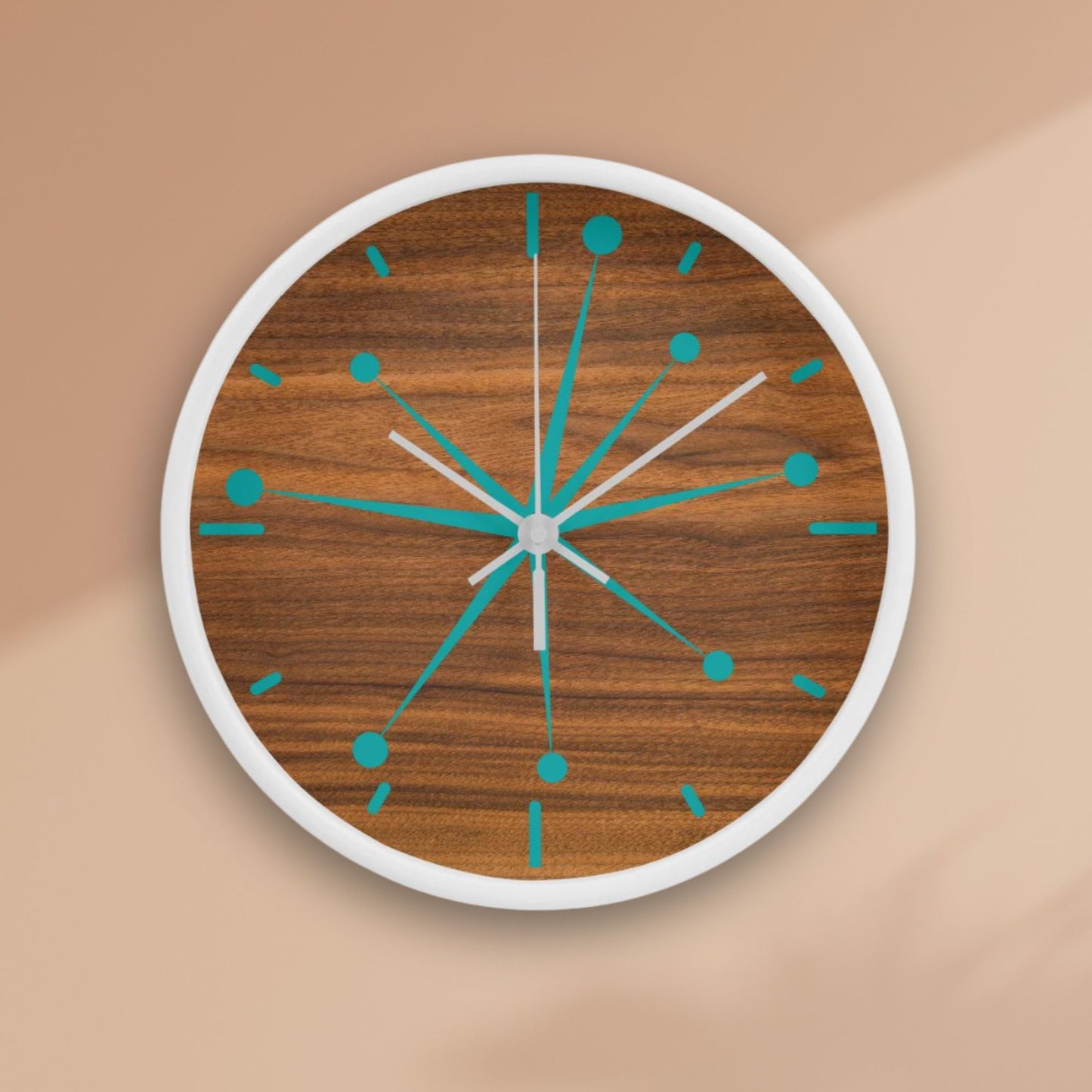 Mid Century Modern Asterisk Wall Clock