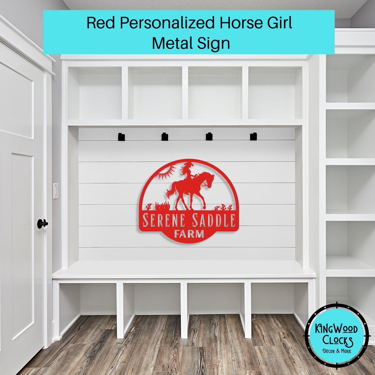 Personalized Horse Girl Metal Sign