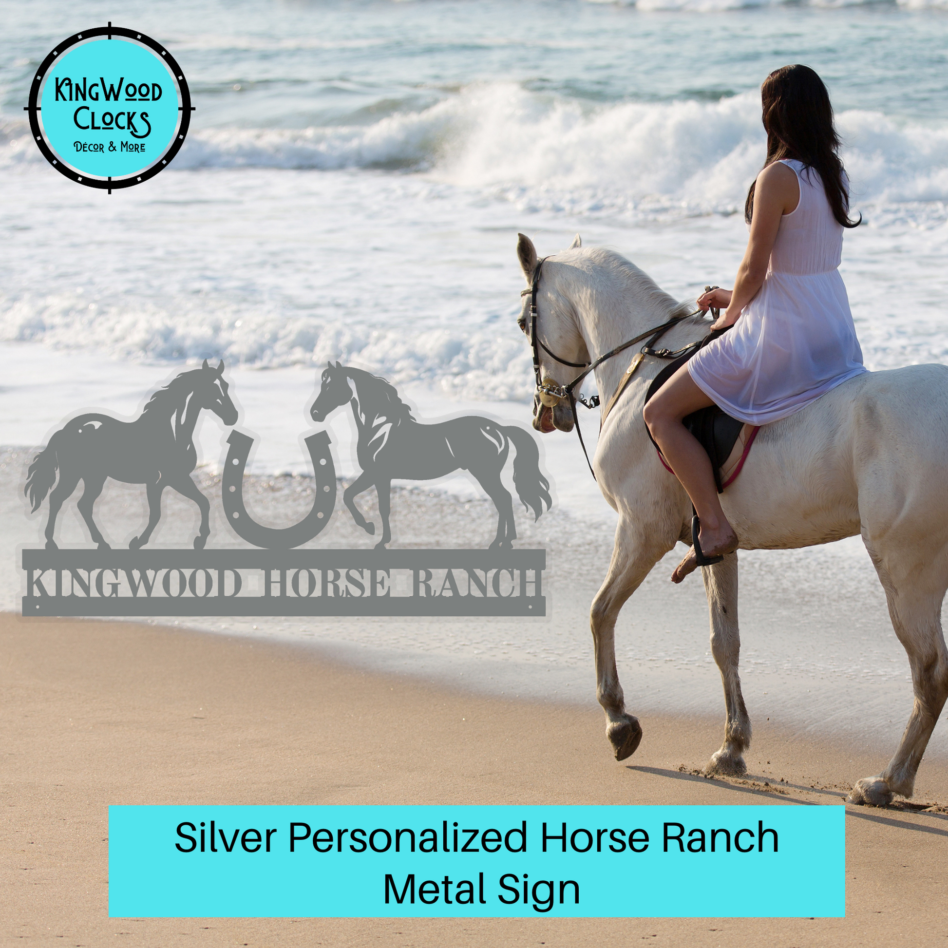 Personalized Horse Ranch Metal Sign