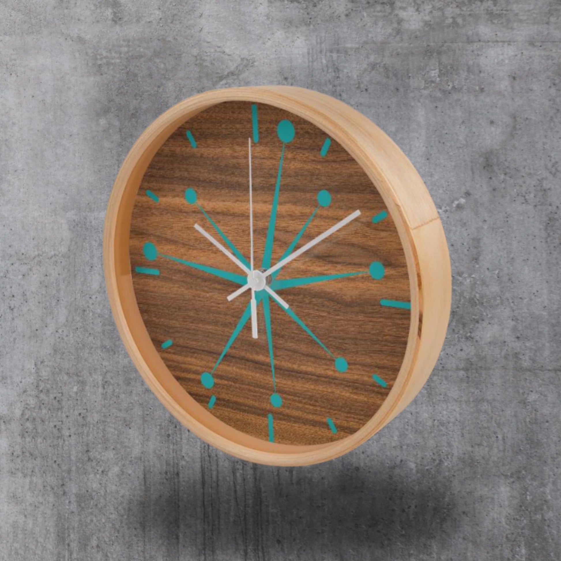 Mid Century Modern Asterisk Wall Clock