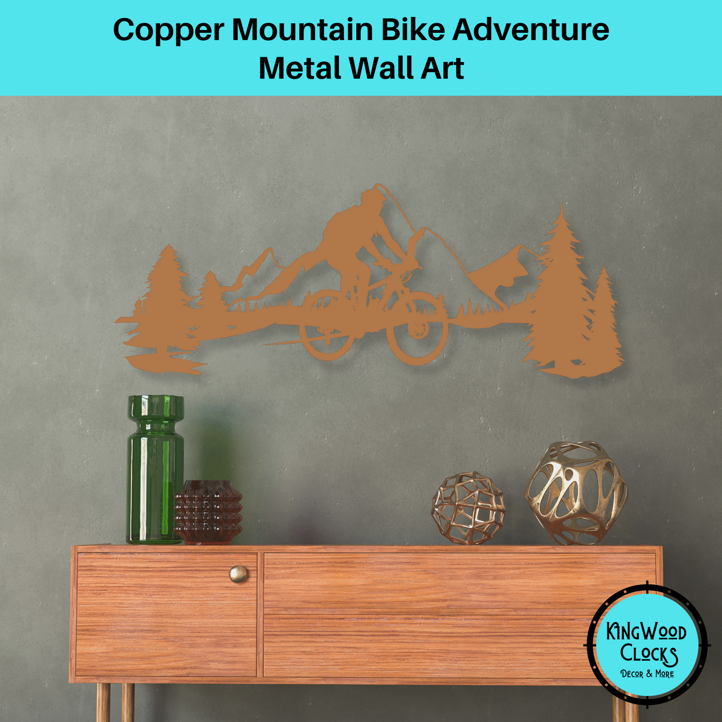 Mountain Bike Adventure Metal Wall Art