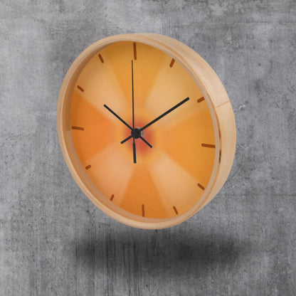 Orange Gradient Ombre Wall Clock