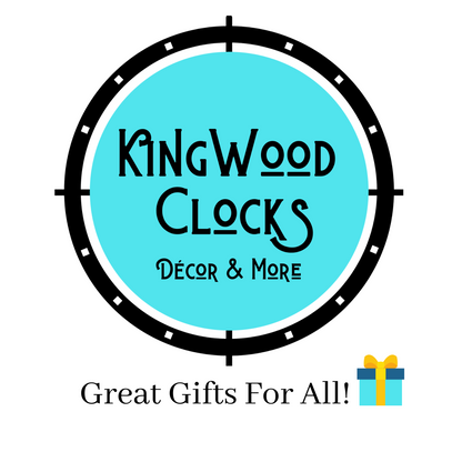 KingWood Live Edge Pecan Slab Wall Clock "Transparency"