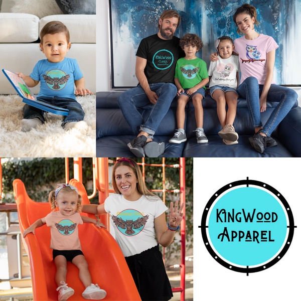 KingWood Clocks Apparel Collection t-shirts, sweaters, matching family  