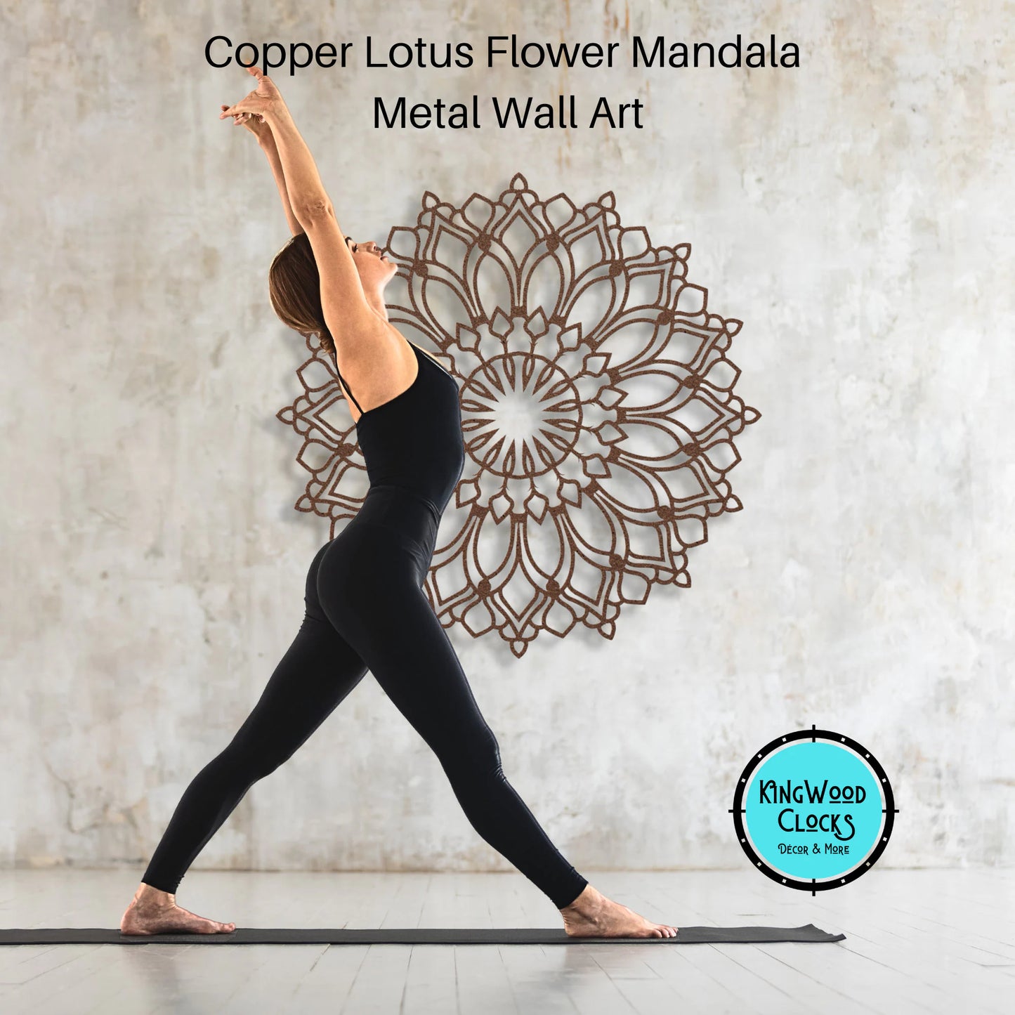 Lotus Flower Mandala Metal Wall Art, 3D Wall Sign, Lotus Flower Wall Art, Large Living Room Wall Art, Yoga Studio Hanging Decor, Spiritual