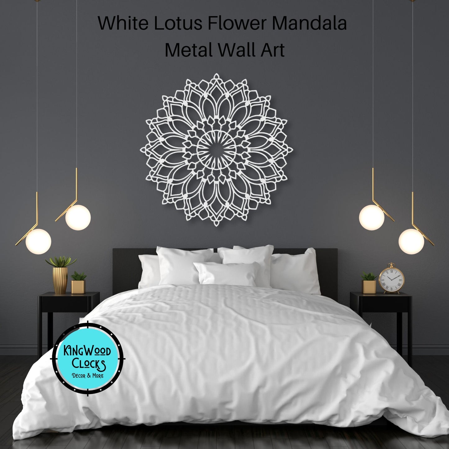 Lotus Flower Mandala Metal Wall Art, 3D Wall Sign, Lotus Flower Wall Art, Large Living Room Wall Art, Yoga Studio Hanging Decor, Spiritual