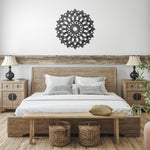 Load image into Gallery viewer, Lotus Flower Mandala Metal Wall Art
