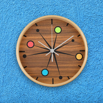 Mid Century Modern Colorful Ball Clock