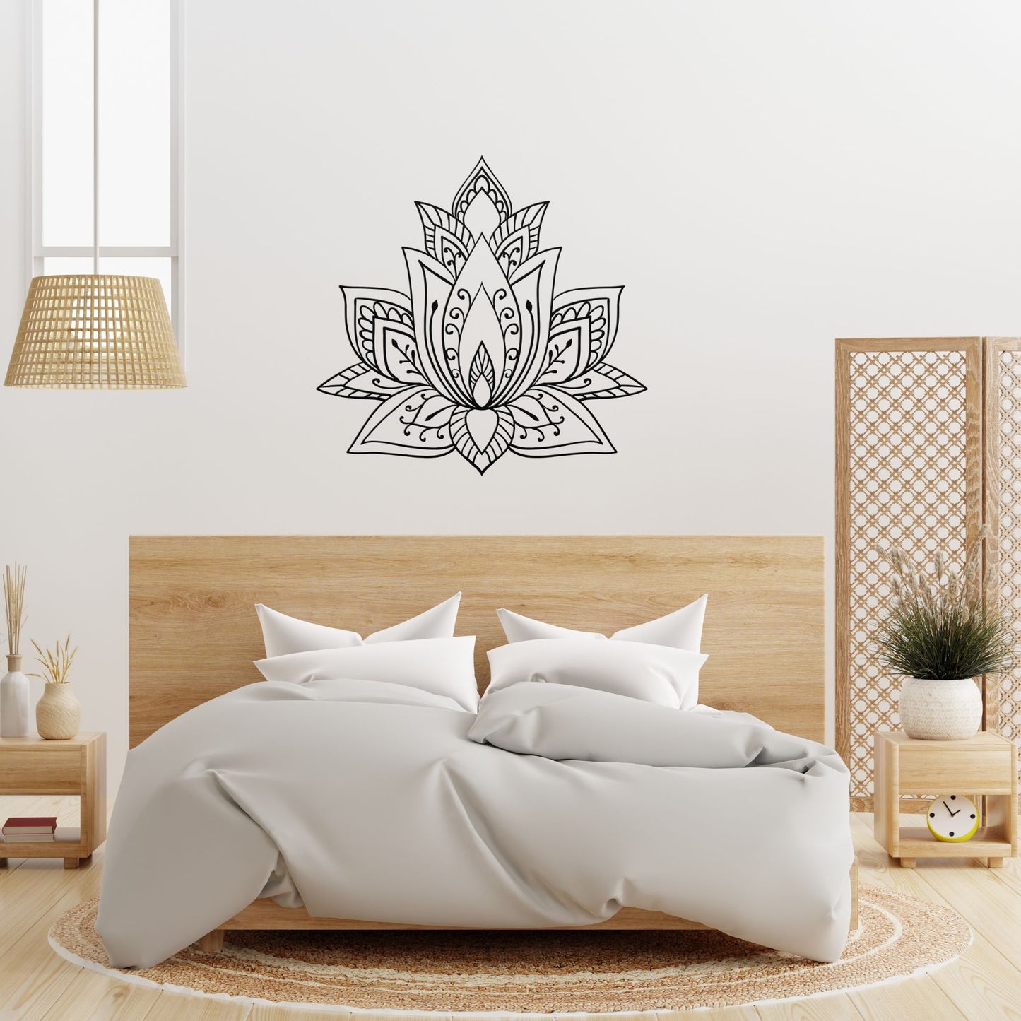 Lotus Flower Mandala Metal Wall Art