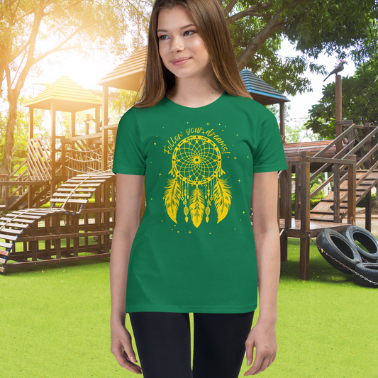 Starry Dreamcatcher T-Shirt, Unisex Youth, Native American Style, Follow Your Dreams, Boho Apparel, Girls Outfits, Matching Mom and Daughter