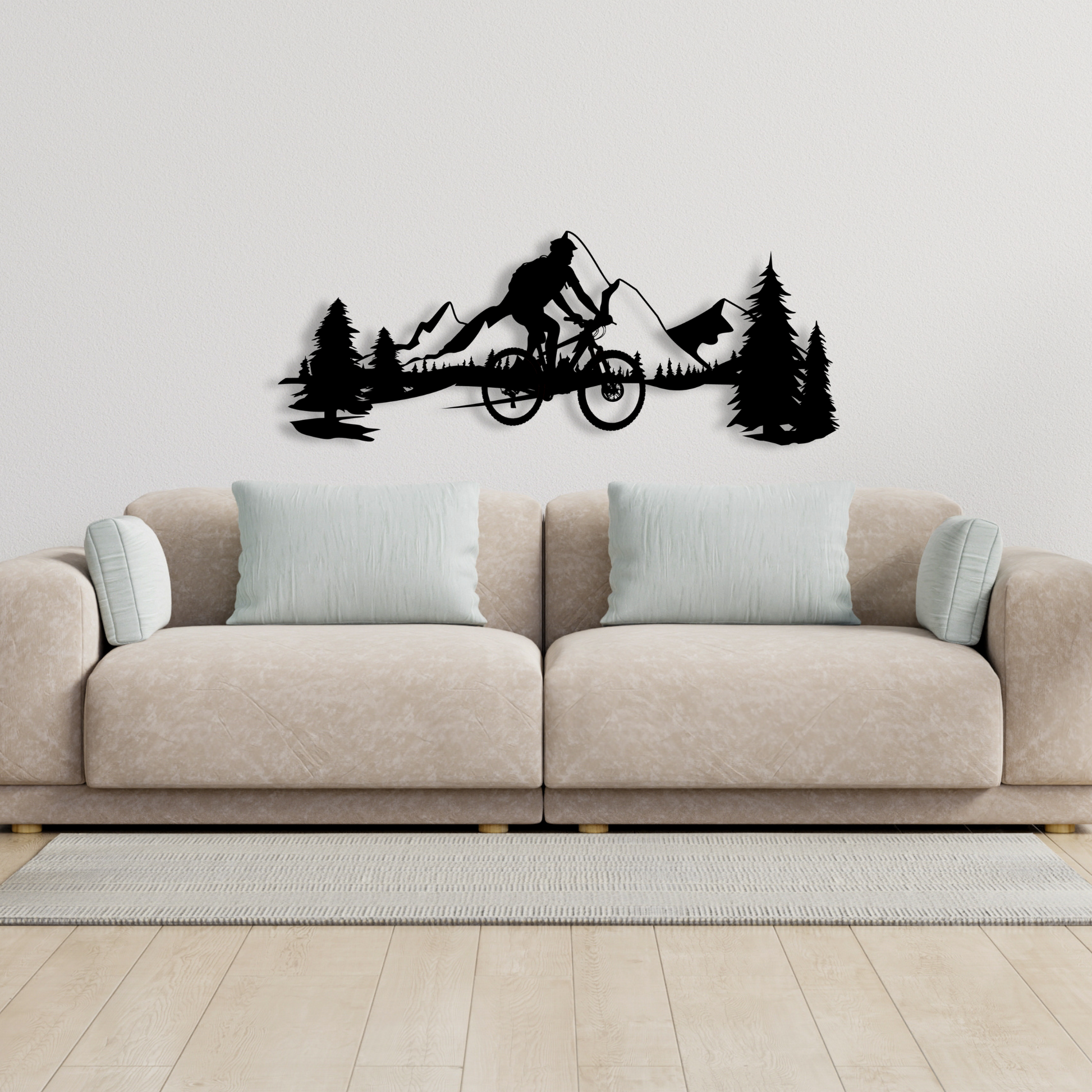 Mountain Bike Adventure Metal Wall Art