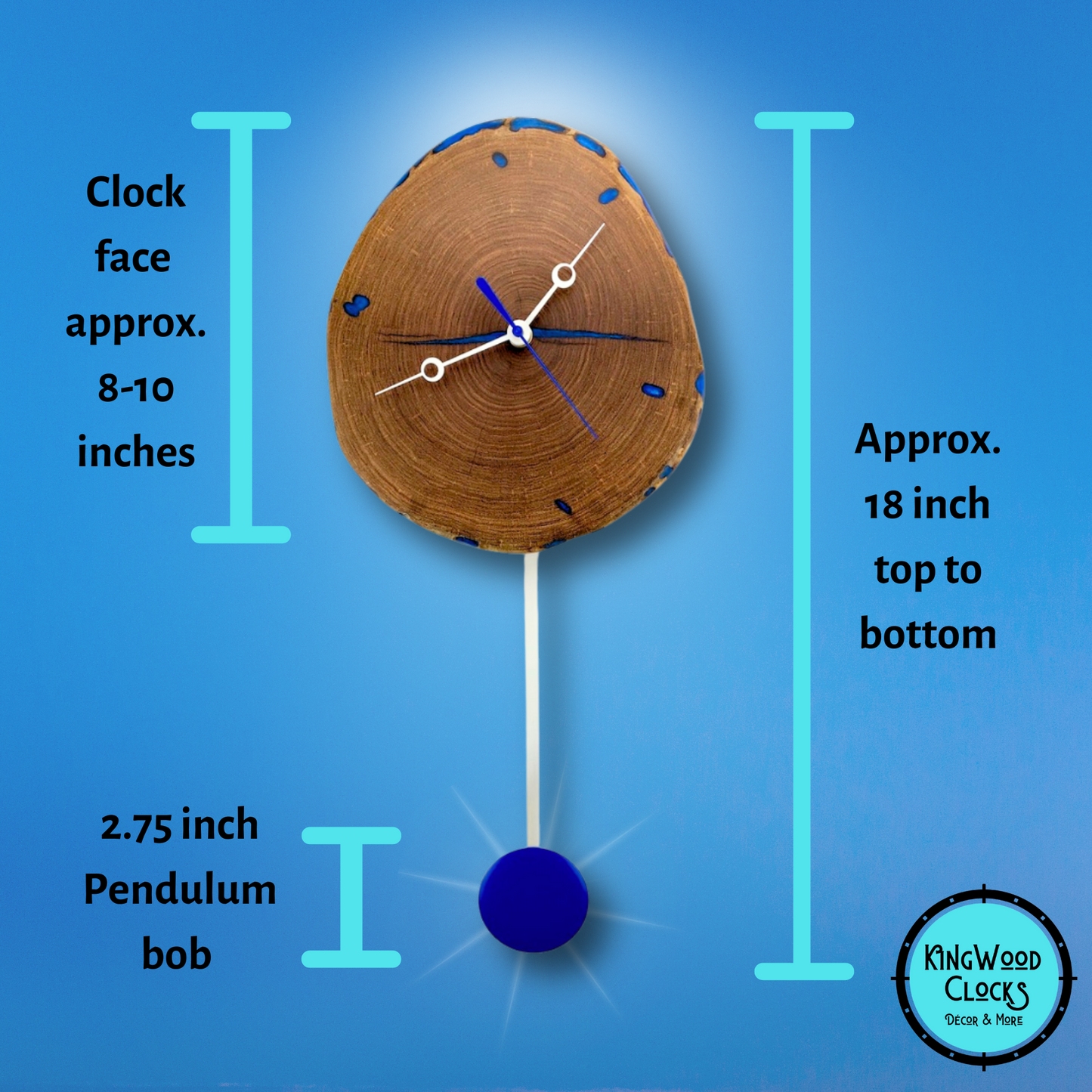 Mesquite Wood Pendulum Wall Clock (Only 1 Left!)