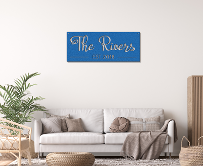 Personalized MCM Rectangle Name Sign