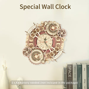3d Wooden Puzzle Wall Clock