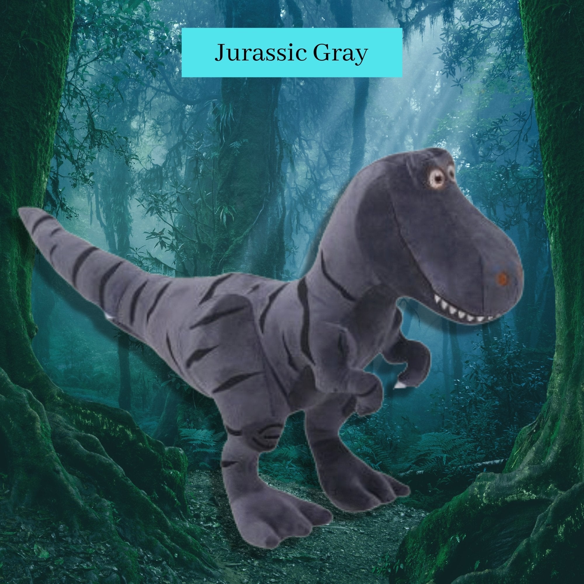 My BIG Dinosaur Plush Toy in jurassic gray
