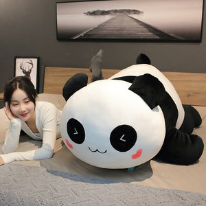 Lying Panda Pillow, Large Sleeping Pillow