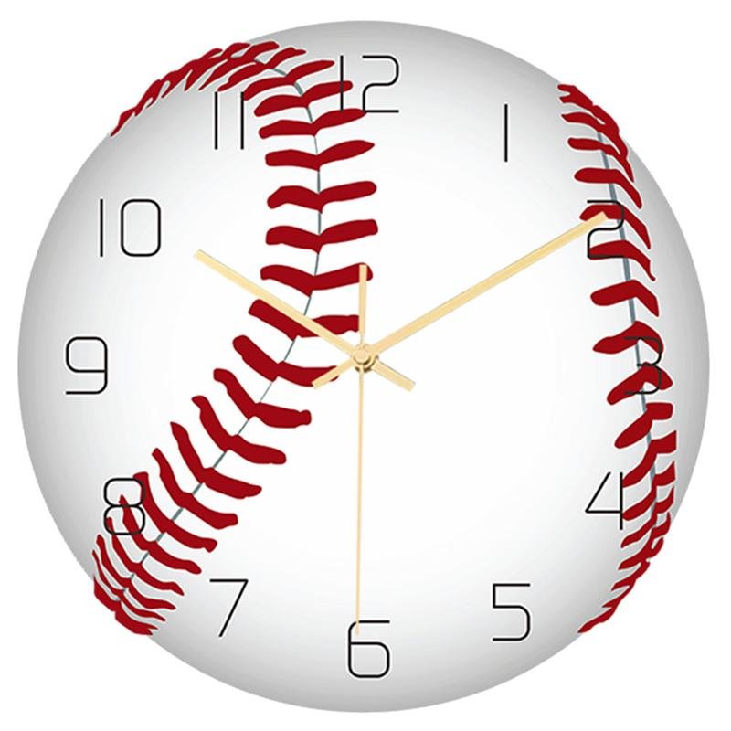 Clock117-122 sport ball silent movement wall clock