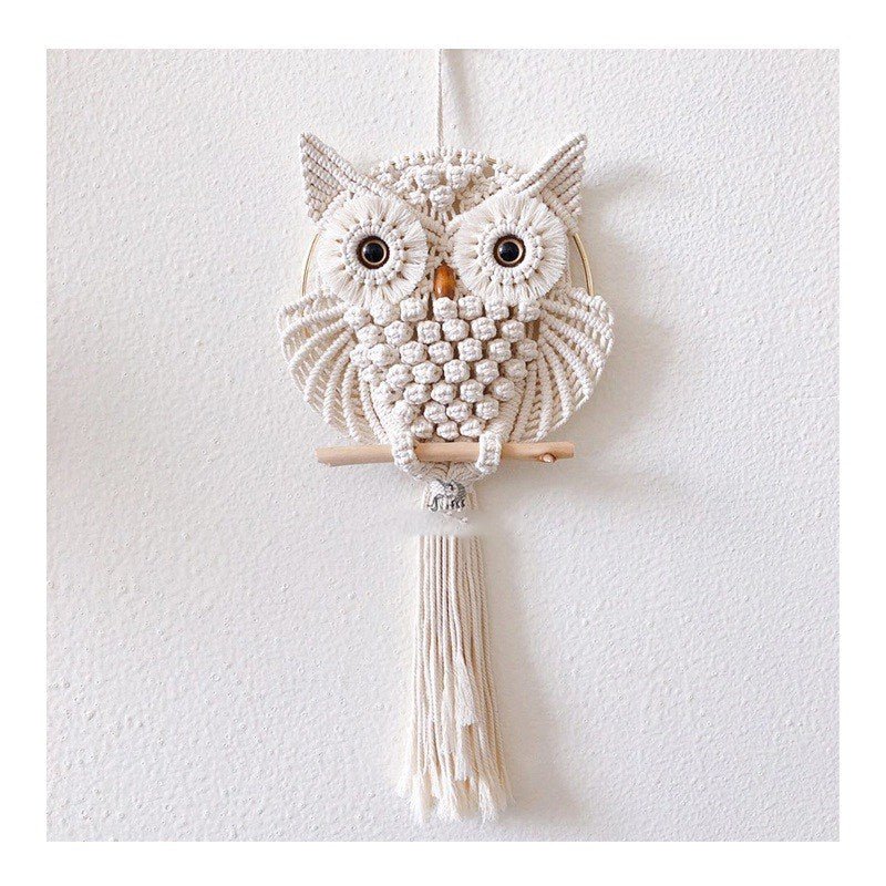 Hand Woven Owl Wall Art