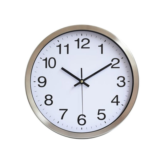 Stainless Steel Quartz Clock Aluminum Wall Clock