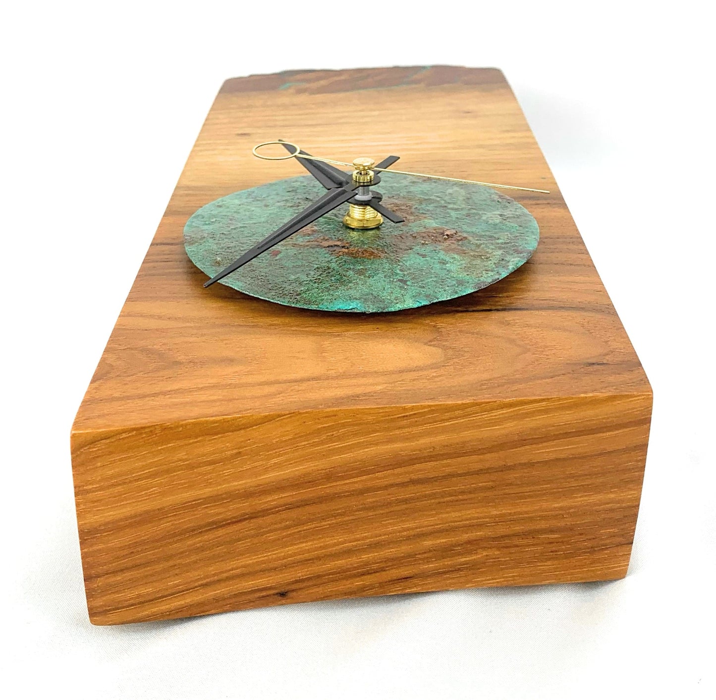 KingWood Live Edge Texas Pecan Slab Wall Clock "Earthly Wonder"