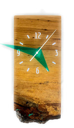 Load image into Gallery viewer, KingWood Live Edge Texas Pecan Slab Wall Clock &quot;Transparency&quot;
