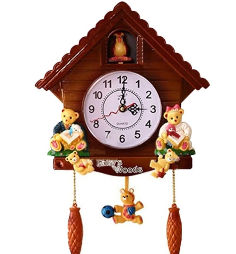 Artistic Creation Of Swing Wall Clock in Living Room And Children's Room