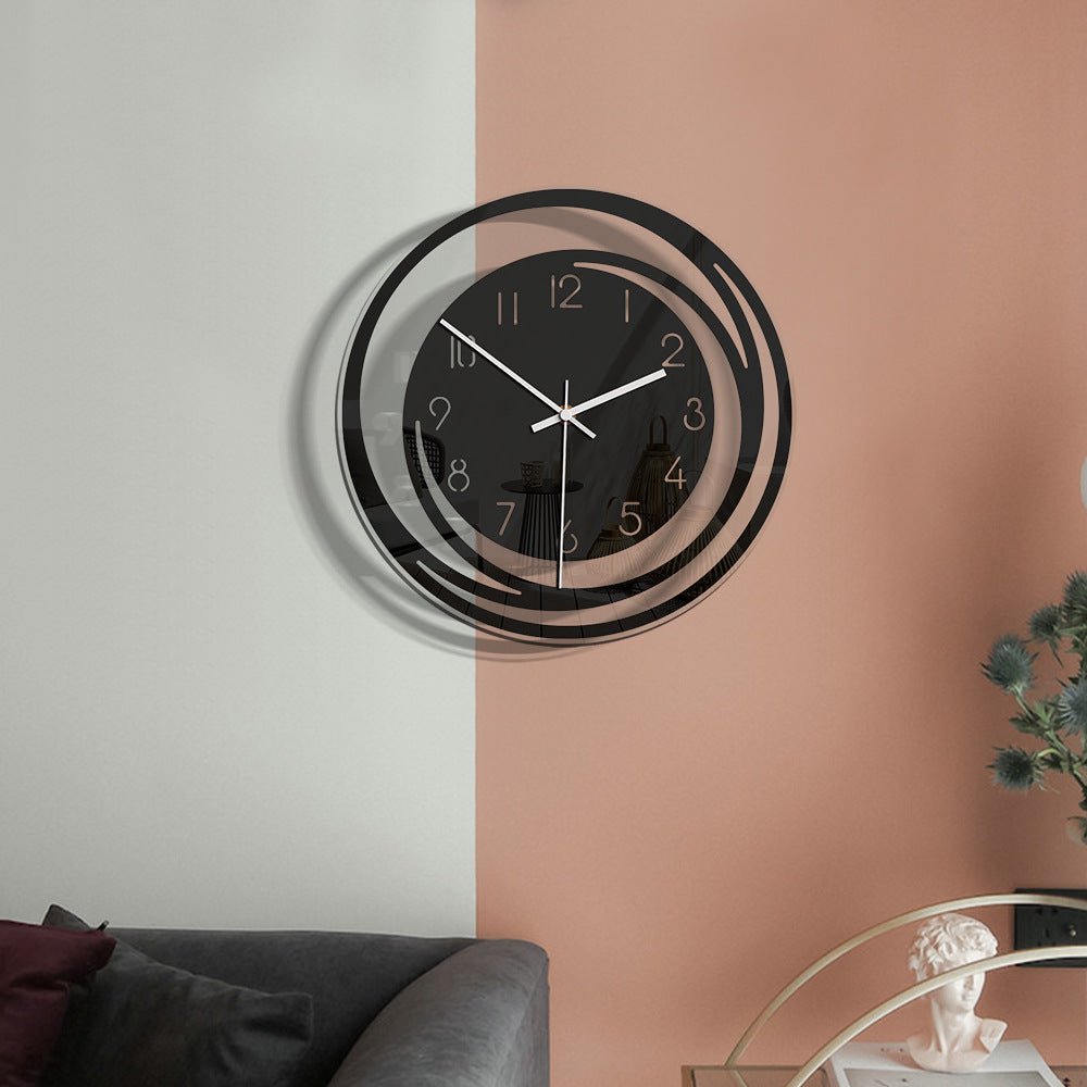 Minimalist Nordic Style Transparent Silent Clock