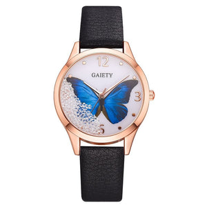 Gaiety Butterfly & Rhinestones Watch