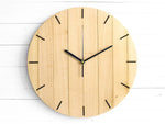 Load image into Gallery viewer, Wooden Round Wall Clock Simple Living Room Study Clock
