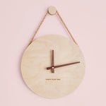 Load image into Gallery viewer, Wooden Sling Creative Wall Clock Nordic Home Living Room Clock Decoration

