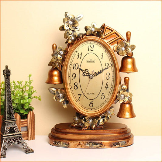 Retro Bell Shelf Clock
