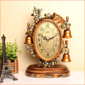 Creative Retro Bell Large European Table Clock