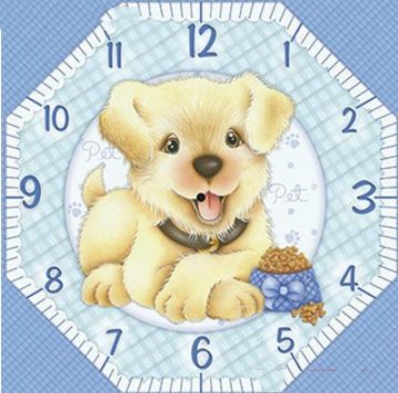 5d Diamond Painting Full Set And Clock Dog 5d Diamond Embroidery