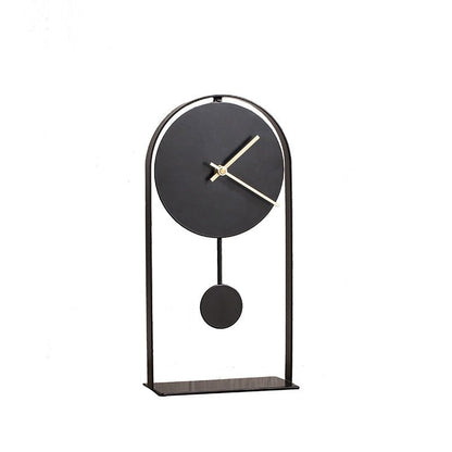 Modern Wrought Iron Desk Clock