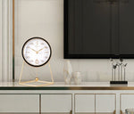 Load image into Gallery viewer, Leather Desk Clock Living Room Desktop
