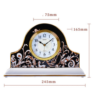 Ceramic Small Table Clock European Style