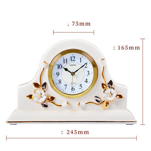Ceramic Small Table Clock European Style