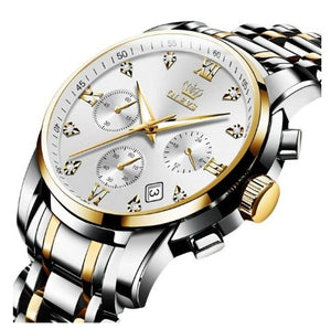 Products Luxury Brand Men Watches Chronograph Stainless Steel Waterproof
