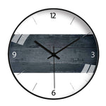 Load image into Gallery viewer, Creative Modern Minimalist Wood Grain Color Clock

