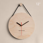 Load image into Gallery viewer, Wooden Sling Creative Wall Clock Nordic Home Living Room Clock Decoration
